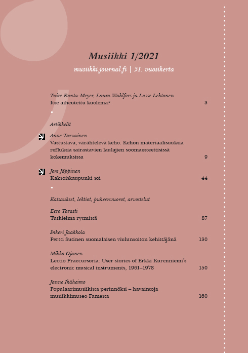 					Näytä Vol 51 Nro 1 (2021): Musiikki 1/2021
				